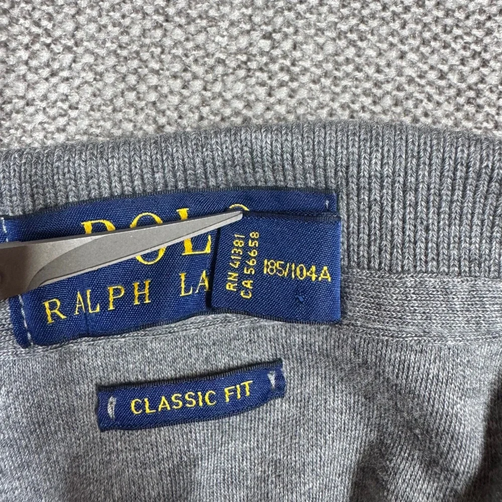 Polo Ralph Lauren Mens XL Gray Classic Fit Short Sleeve Colorful Pony Polo Shirt